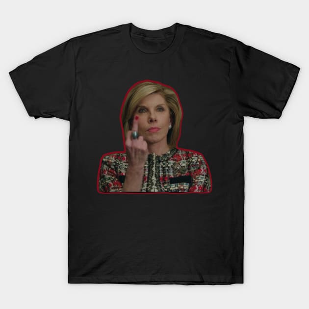 Diane Lockhart Flip Off T-Shirt by baranskini